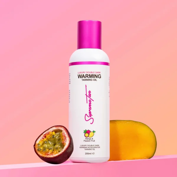 Double Dark Warming Tanning Oil 200ml - Mango & Passion Fruit